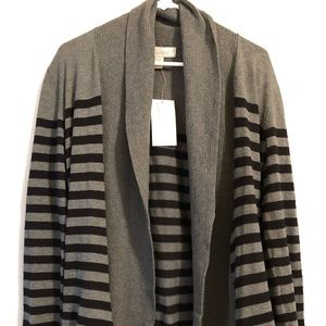 🔥🔥NWT Large Love by Design striped open cardigan